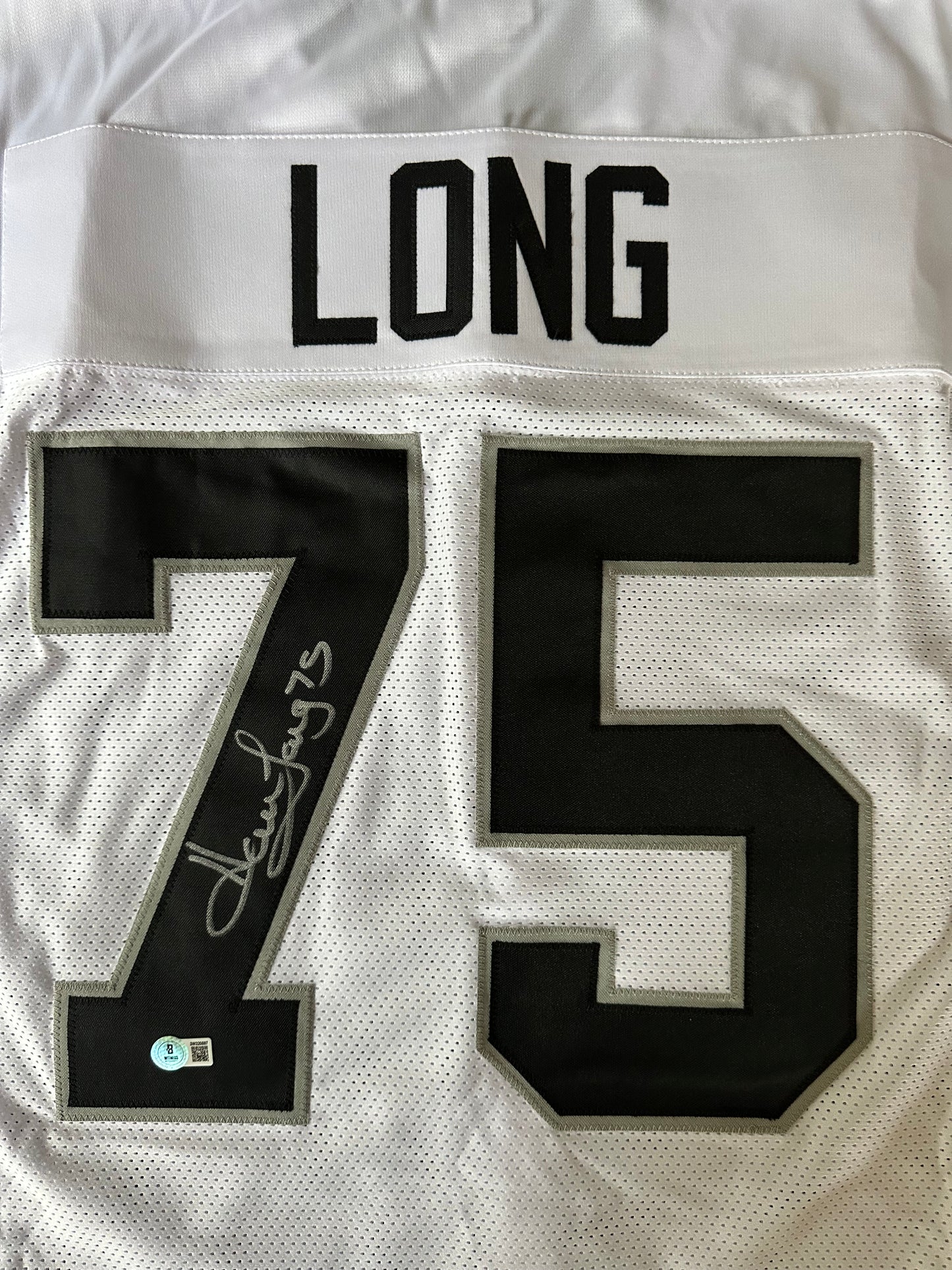 Howie Long Autographed & Authenticated Jersey COA By Beckett