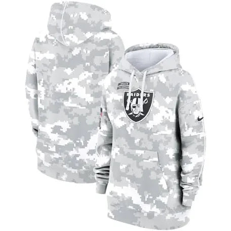 Women’s Las Vegas Raiders Arctic Salute To Service Hoodie Size Small up to 2XL