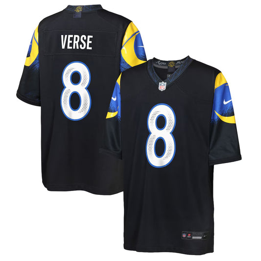 Men’s Jared Verse Black Stitched Jersey - Small up to 6XL