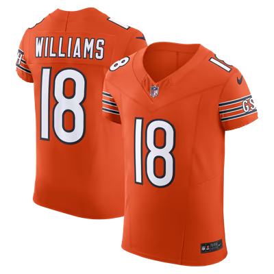 Men's Caleb Williams Orange Stitched Jersey - Small up to 6XL