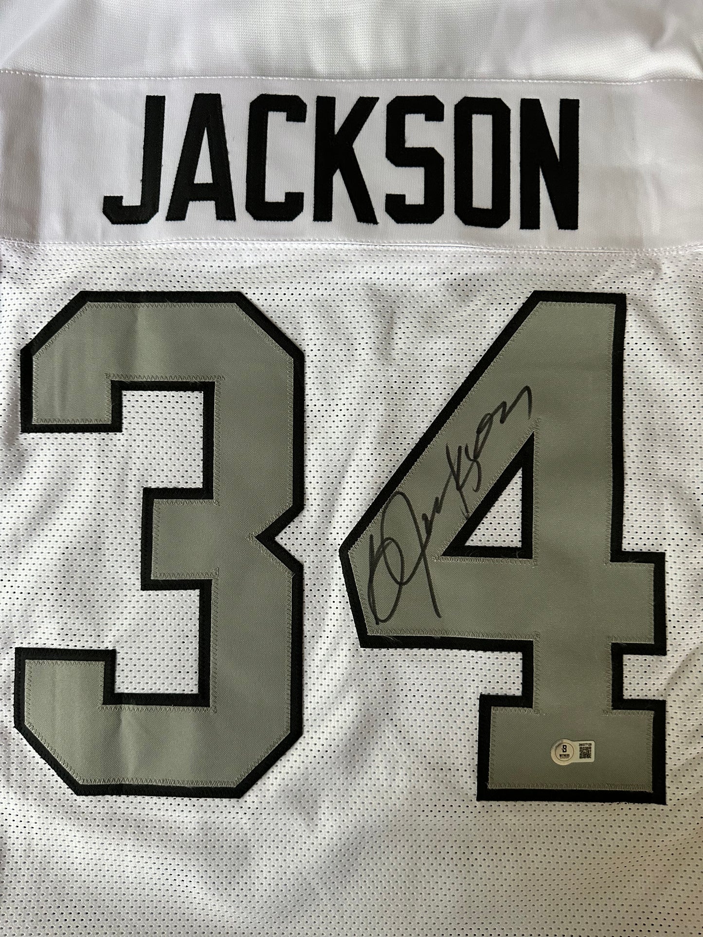 Bo Jackson Autographed & Authenticated Jersey COA By Beckett
