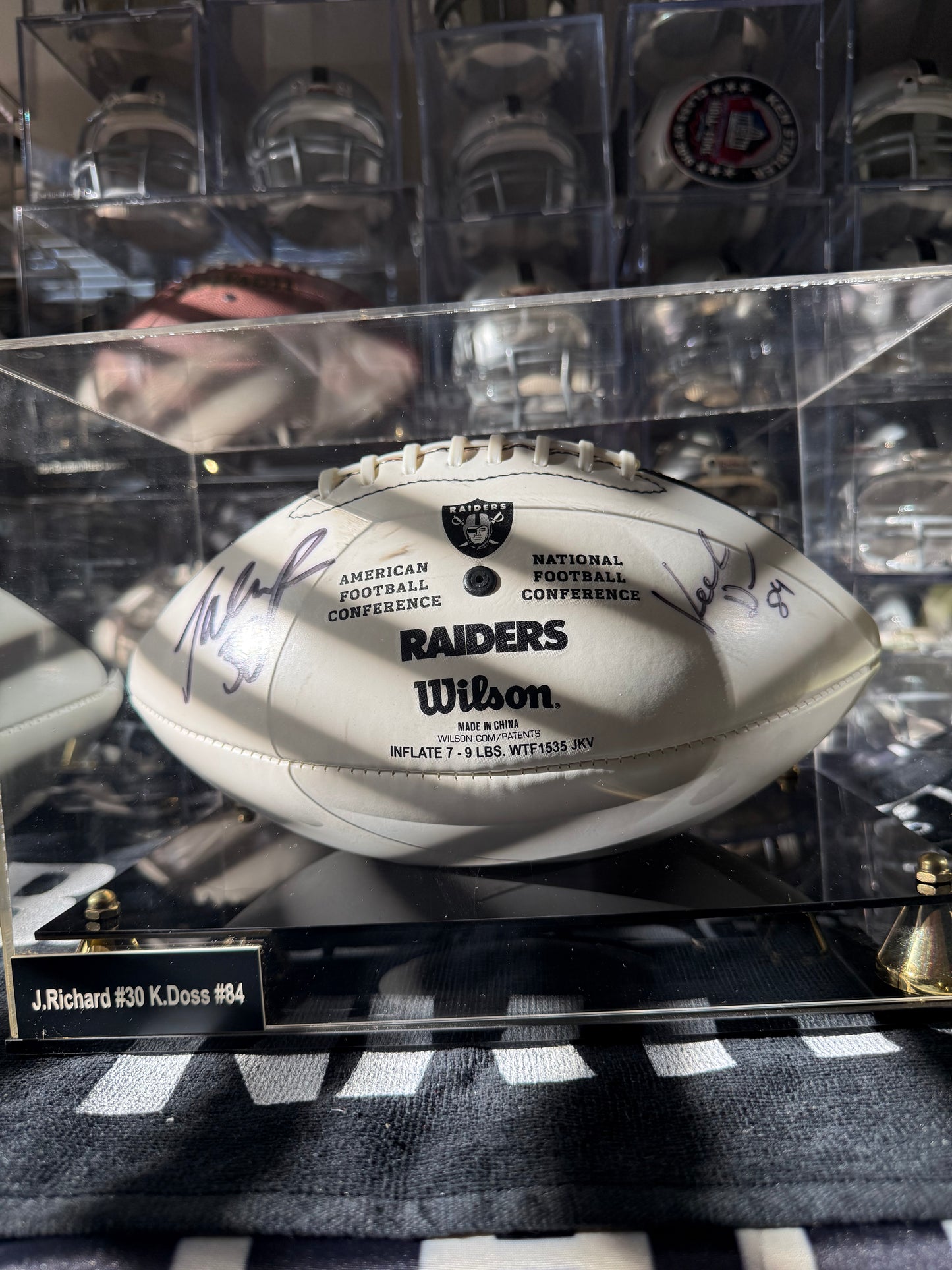 Keelan Doss & Jalen Richard Autographed Football No COA GTP (Guaranteed to Pass)