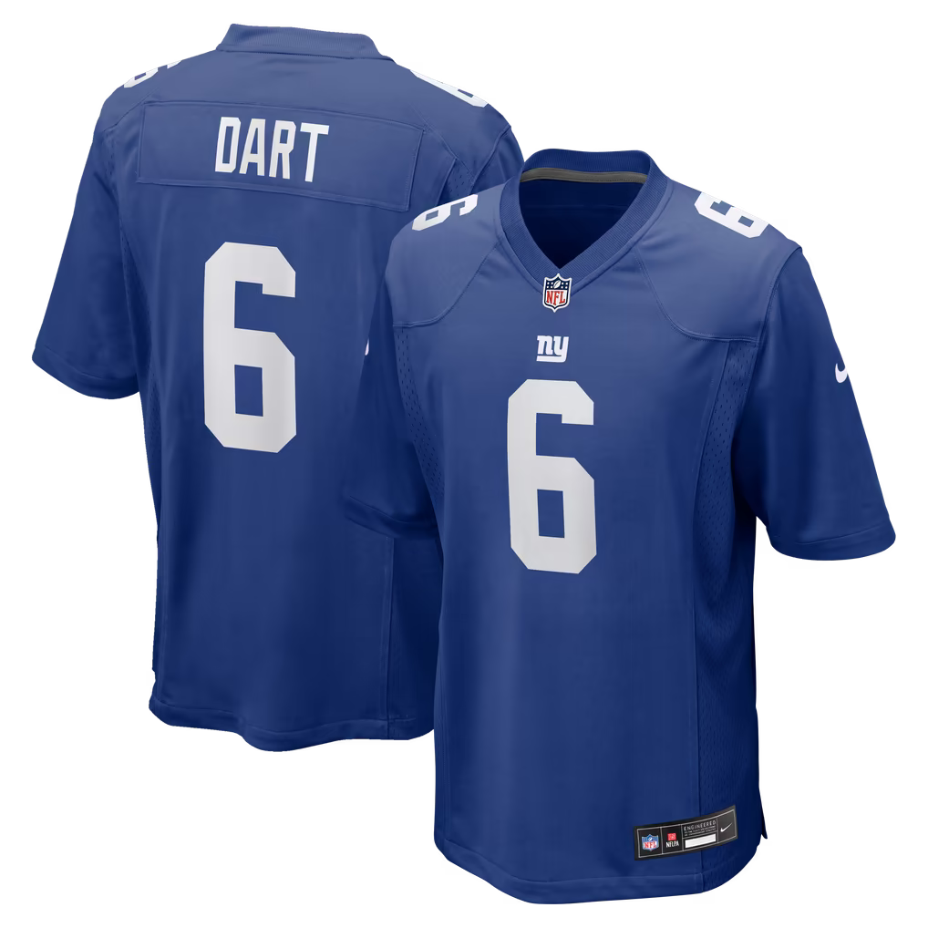 Men’s Jaxson Dart Blue Stitched Jersey - Small up to 6XL