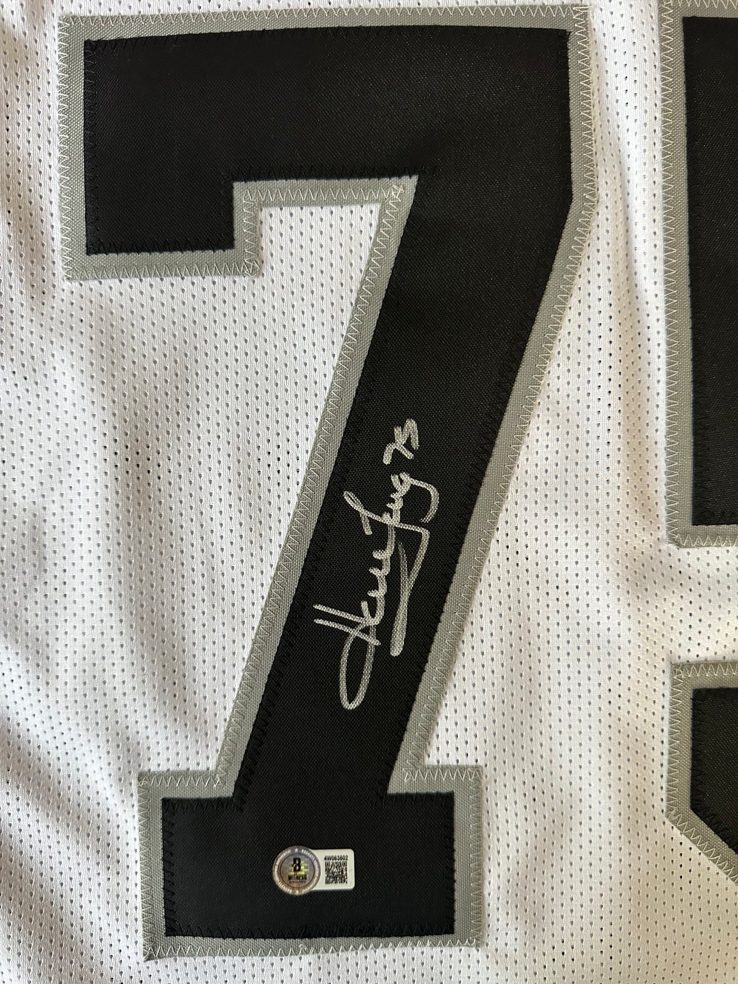 Howie Long Autographed & Authenticated Jersey COA By Beckett