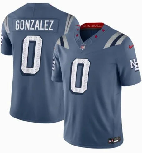 Men’s Gonzales Storm Blue Stitched Jersey - Small up to 6XL