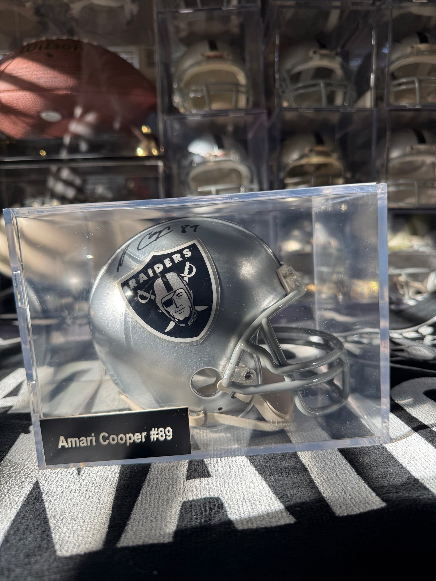 Amari Cooper Autographed Mini Helmet No COA GTP (Guaranteed to pass)