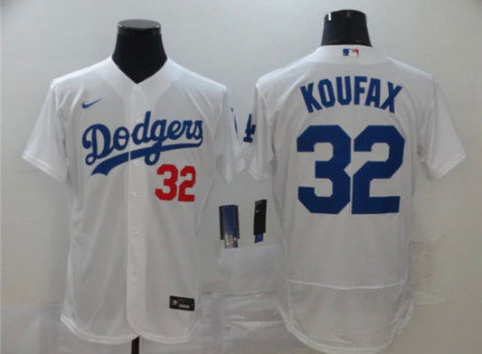 Men’s Sandy Koufax White Stitched Jersey - Small up to 6XL