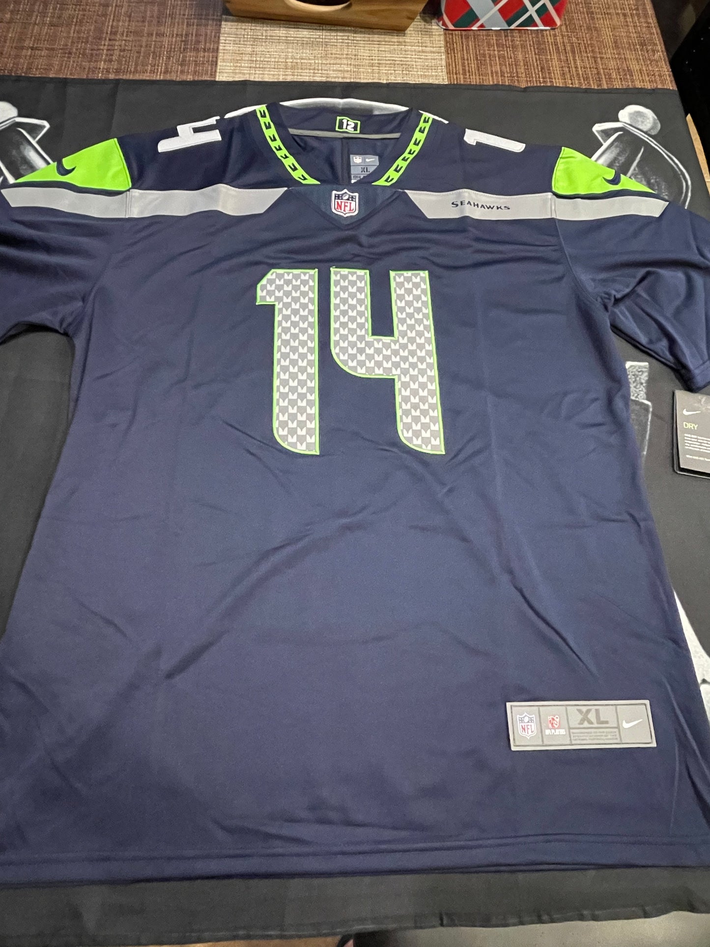 Men’s Sam Darnold Navy Blue Stitched Jersey - Small up to 6XL