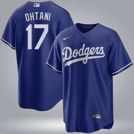 Men’s Shohei Ohtani Blue Stitched Jersey - Small up to 6XL
