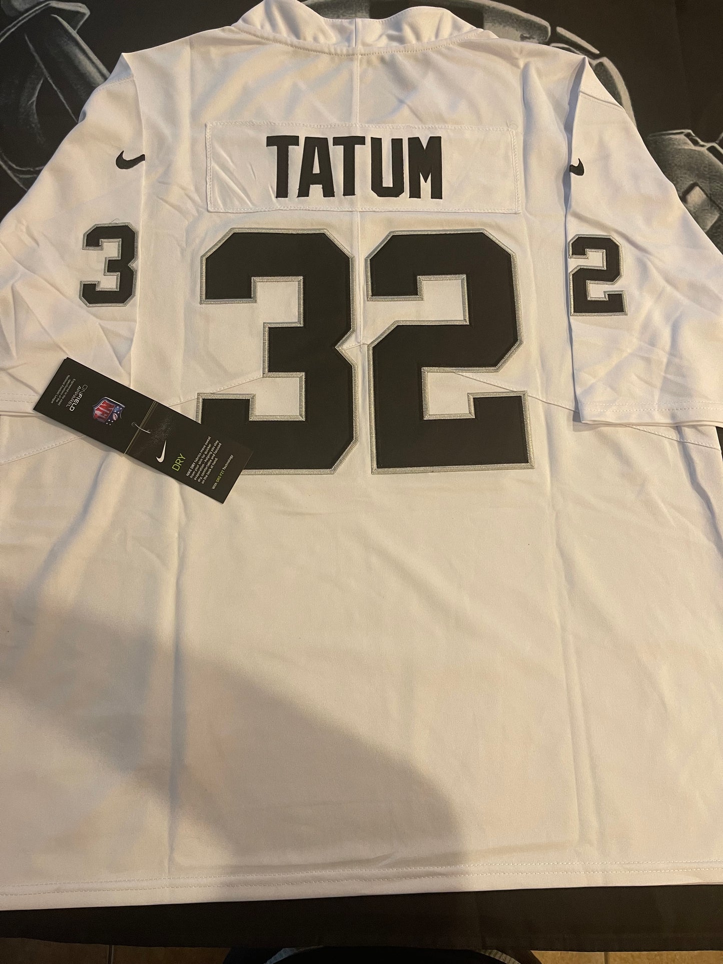Men’s Jack Tatum White Stitched Jersey - Small up to 6XL