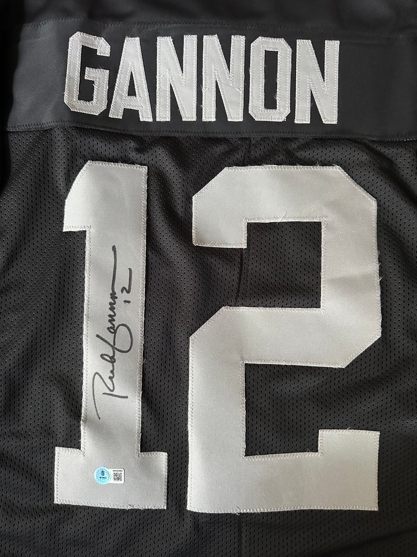 Rich Gannon Autographed & Authenticated Jersey COA By Beckett
