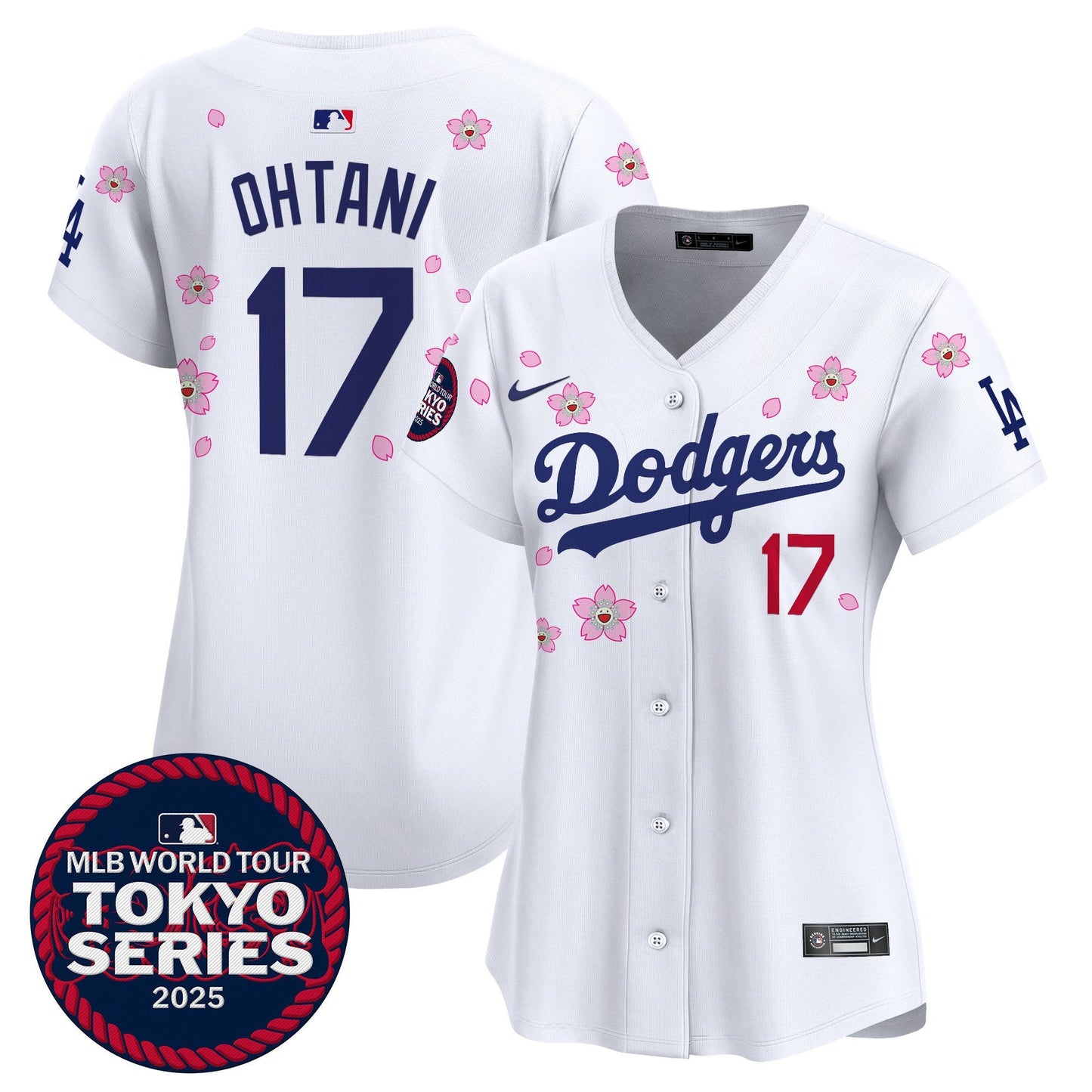 Women’s Shohei Ohtani Tokyo White Stitched Jersey- Size Small up to 2XL