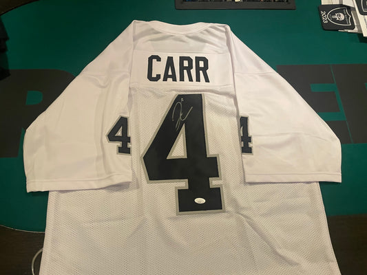 Derek Carr Autographed & Authenticated Raiders Jersey w/COA