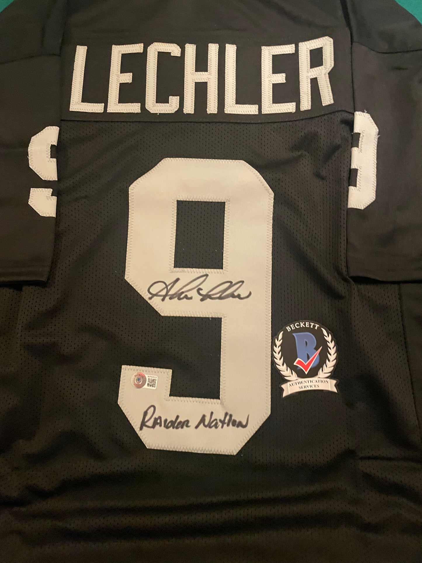 Shane Lechler Autographed & Authenticated Raiders Jersey w/COA