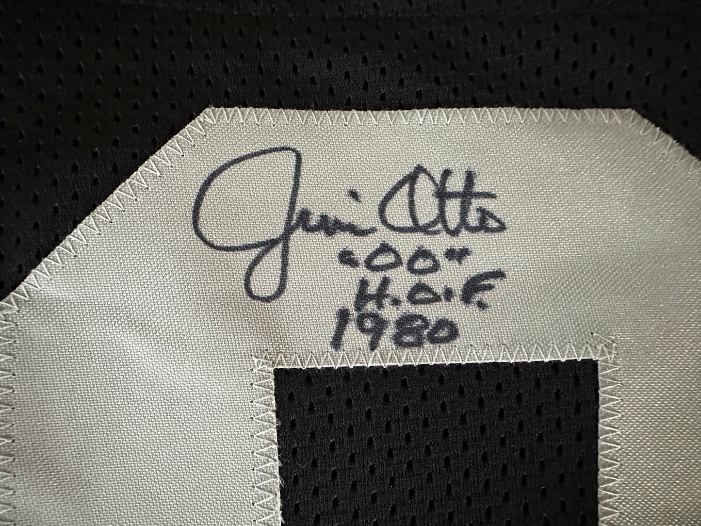 Jim Otto Autographed & Authenticated Jersey COA By JSA