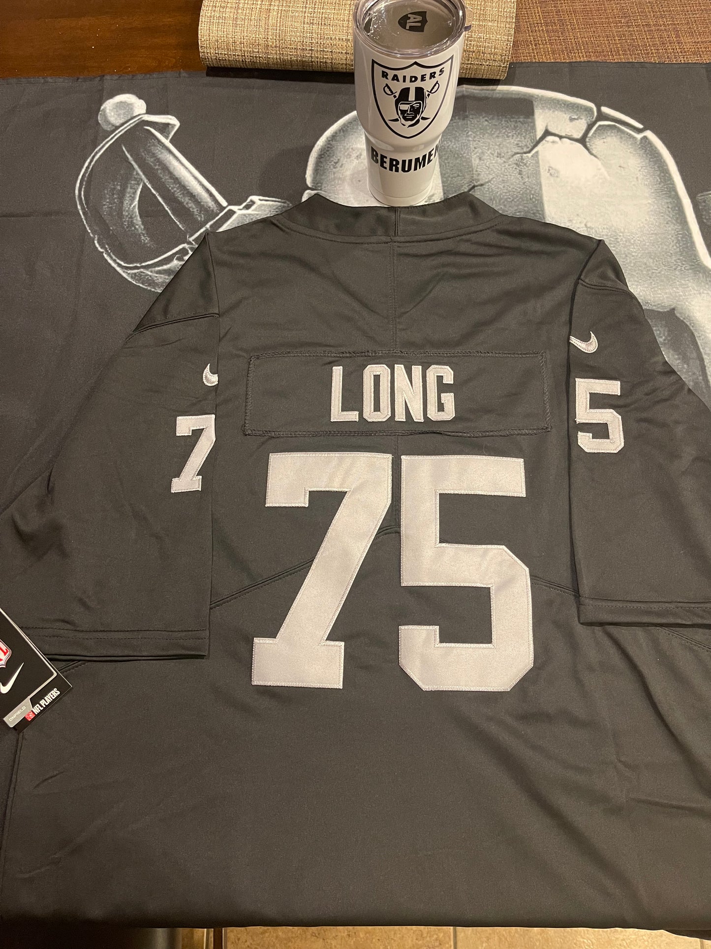 Men’s Howie Long Black Stitched Jersey - Small up to 6XL