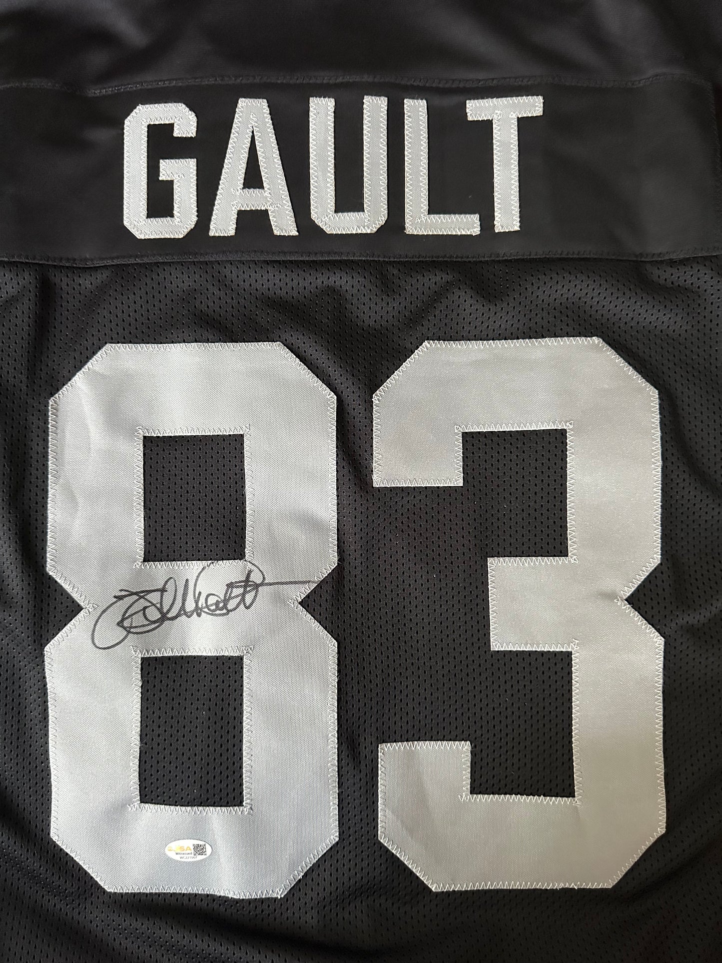 Willie Gault Autographed & Authenticated Jersey COA By JSA