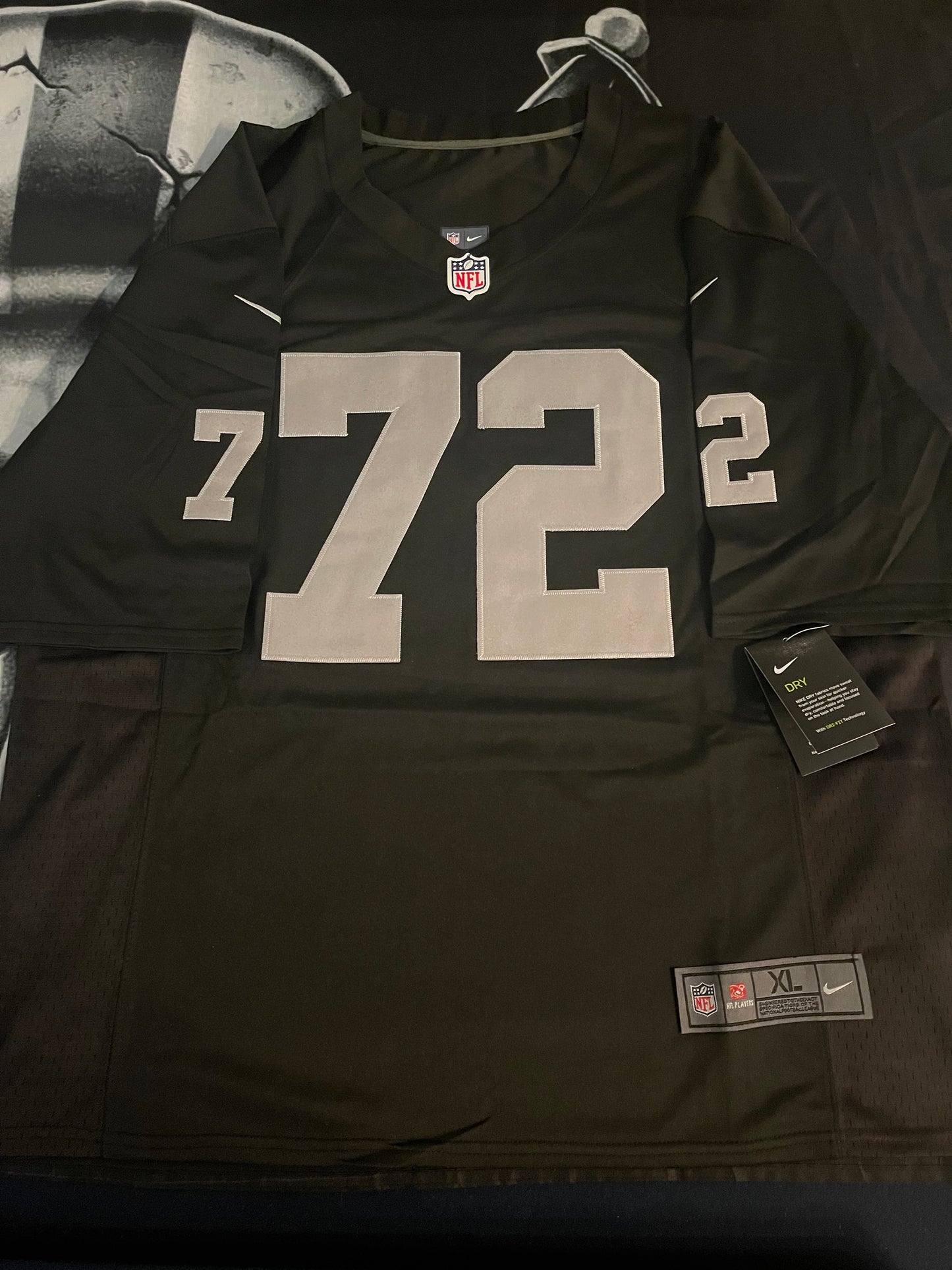 Men’s John Matuszak Black Stitched Jersey - Small up to 6XL