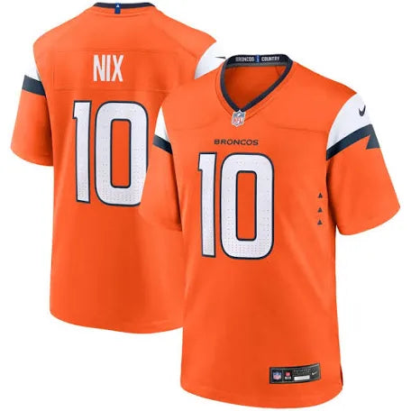 Bo Nix Orange Stitched Jersey - Small up to 6XL