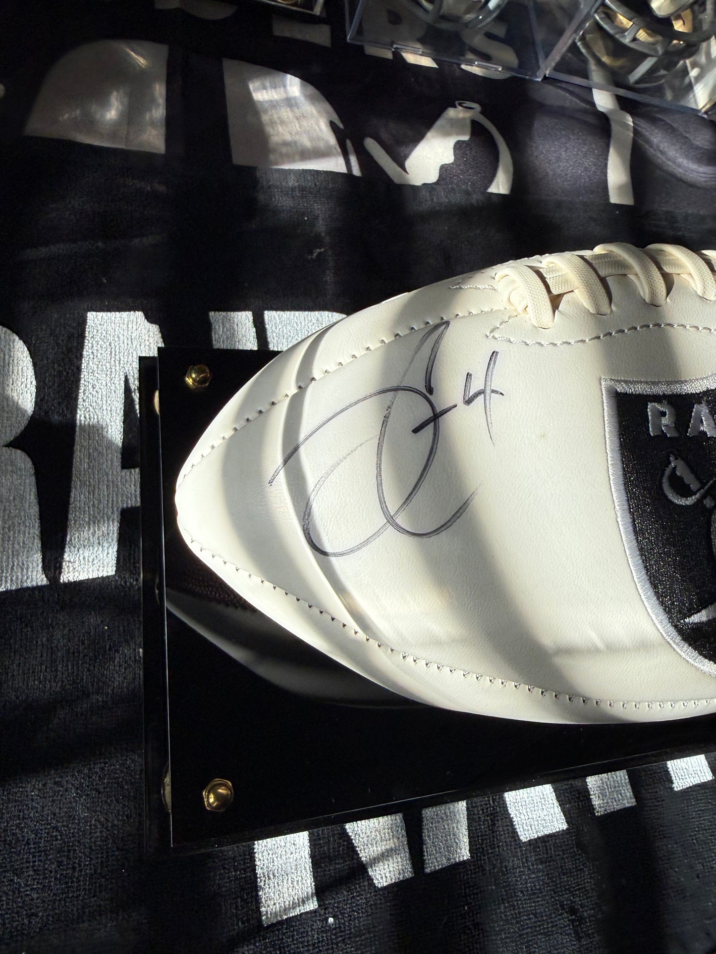 Derek Carr Autographed & Authenticated Football COA By Envoy Collectables