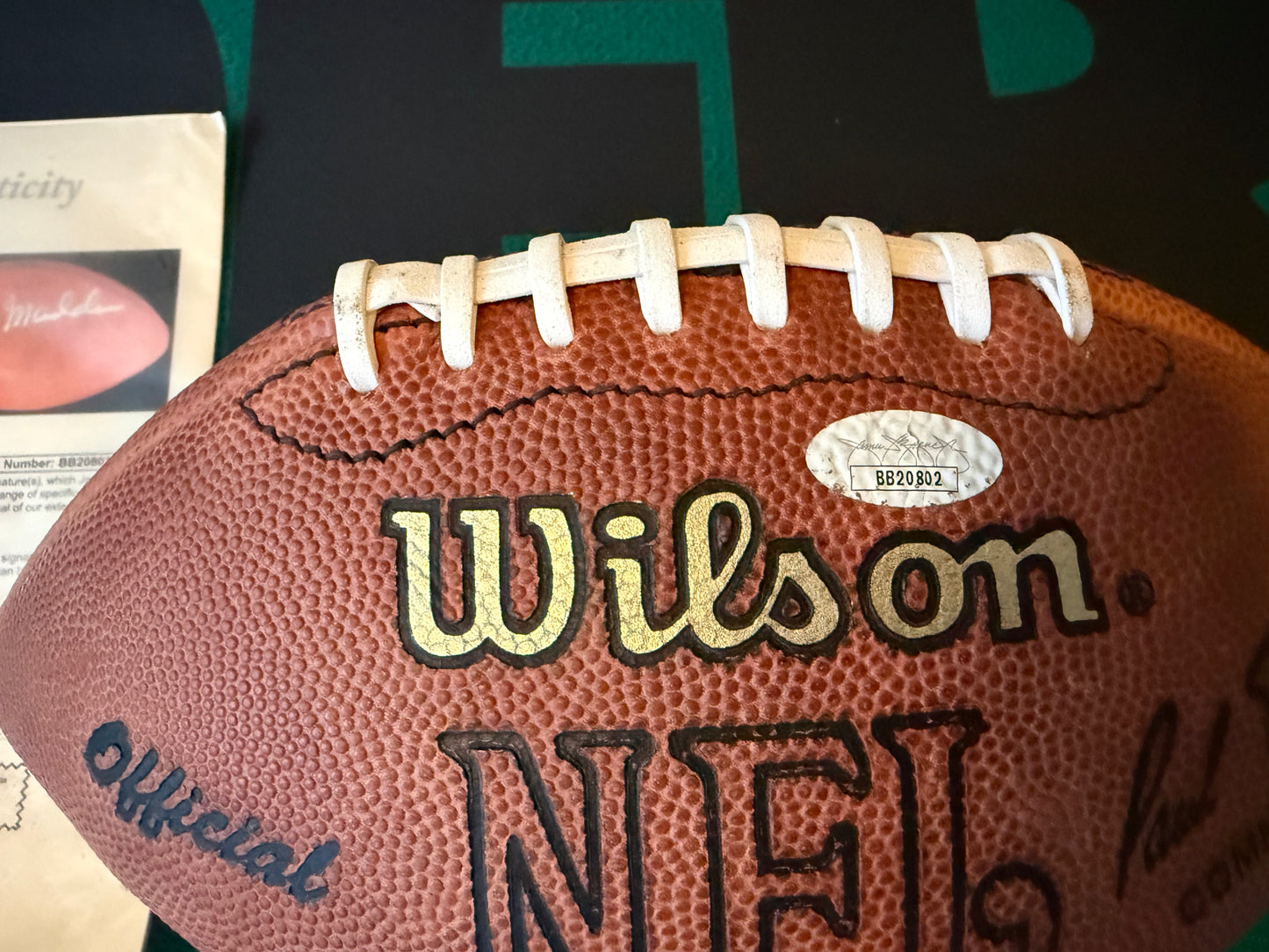 John Madden “All-Madden Team” Wilson Autographed & Authenticated Football JSA COA