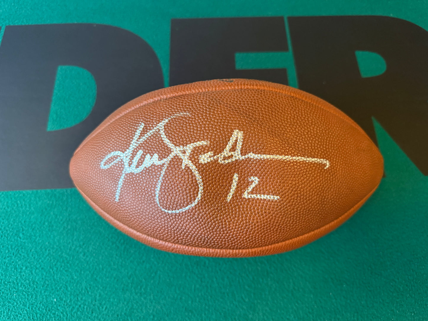 Ken Stabler Autographed & Authenticated Football Beckett Authentication Services COA