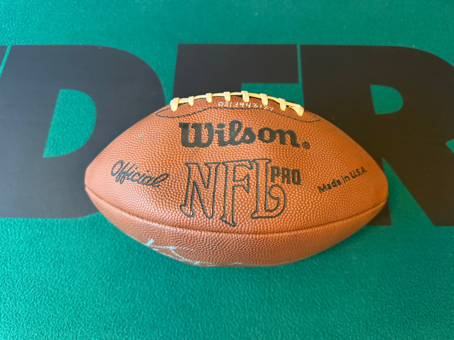 Ken Stabler Autographed & Authenticated Football Beckett Authentication Services COA