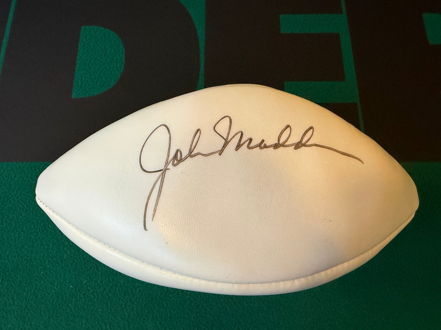 John Madden Super Bowl XXXV Wilson Autographed Tiburon EA Sports Extremely Rare Football No COA GTP (Guaranteed to Pass)