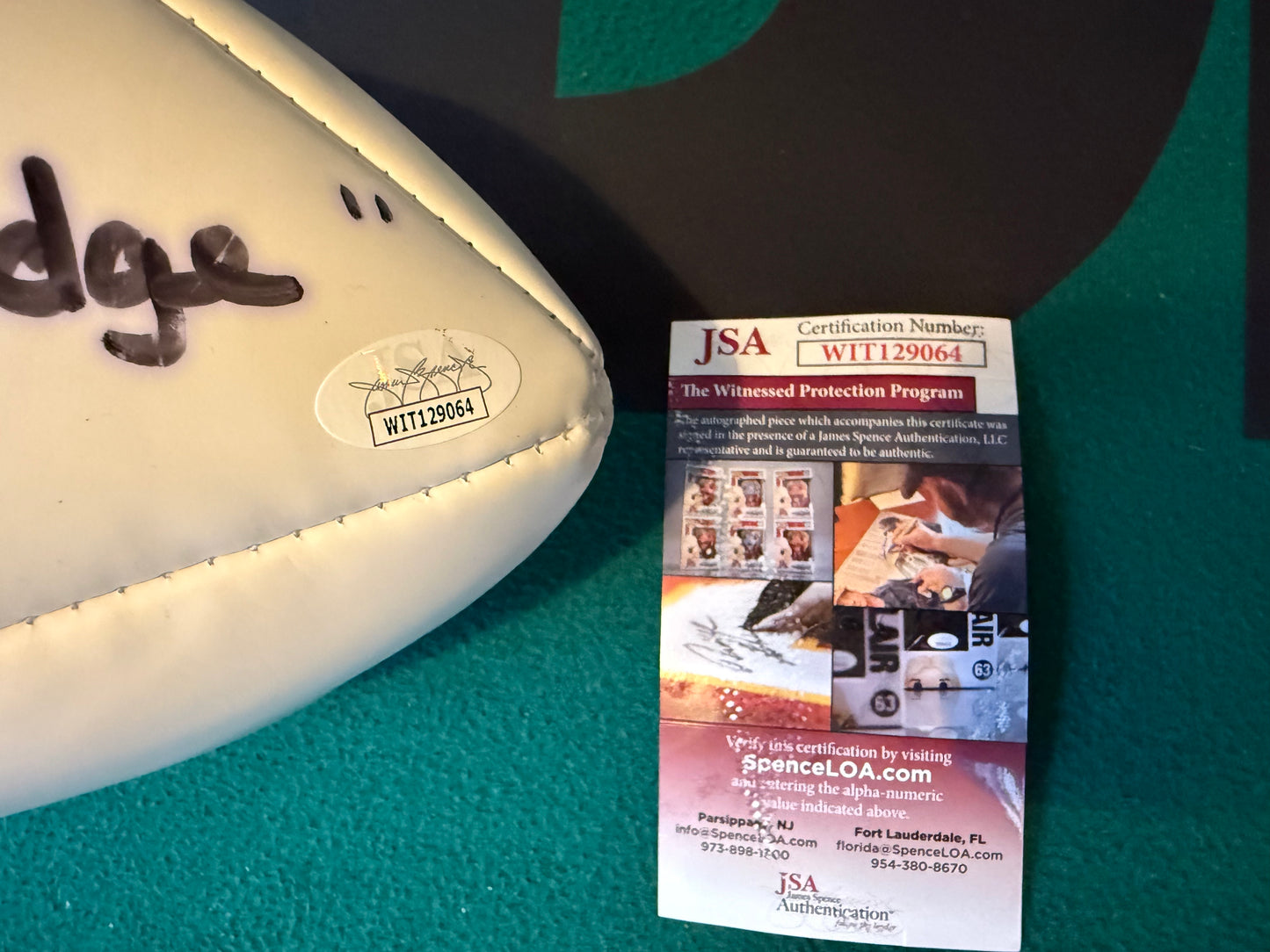 Lester Hayes “The Judge” Autographed & Authenticated Football COA by JSA