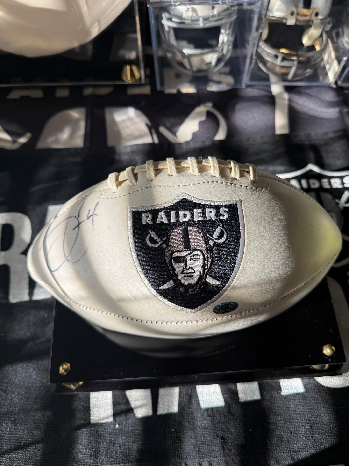 Derek Carr Autographed & Authenticated Football COA By Envoy Collectables
