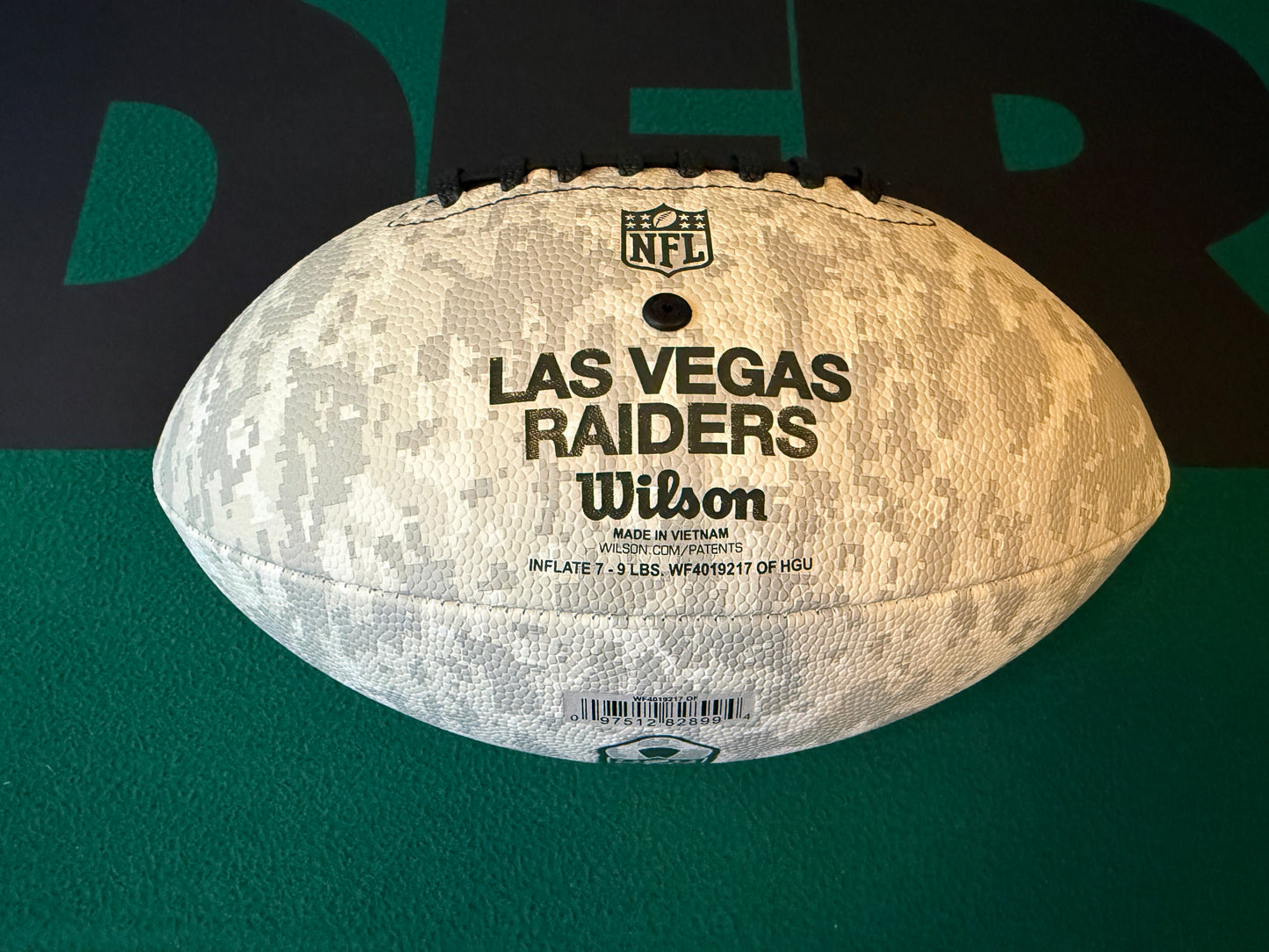 Marcus Allen Autographed & Authenticated Raiders Salute to Service Camo Football COA By Fanatics