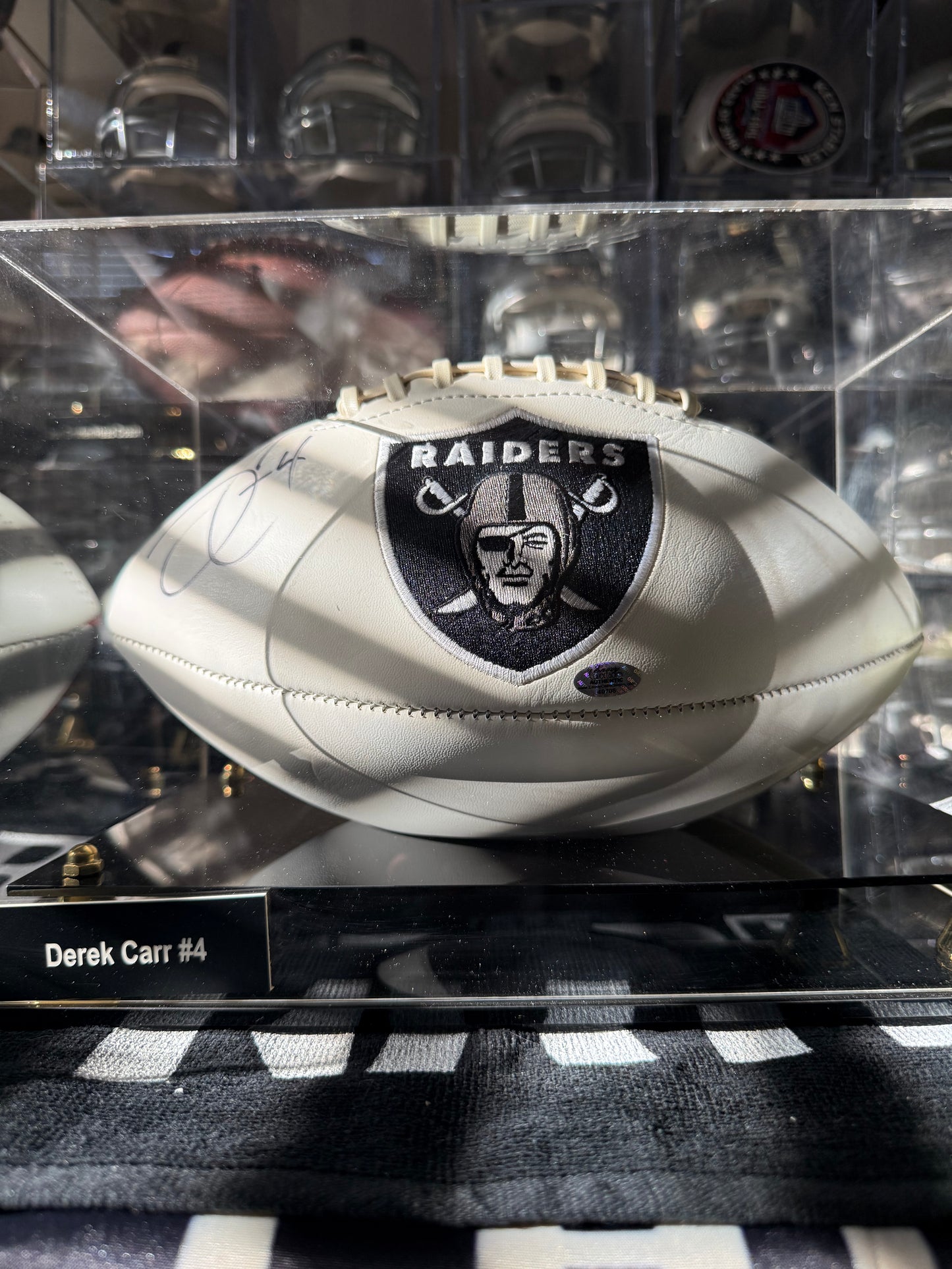 Derek Carr Autographed & Authenticated Football COA By Envoy Collectables
