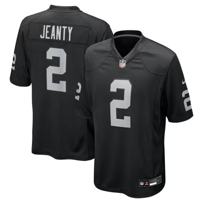 Men’s Ashton Jeanty Black Stitched Jersey - Small up to 6XL