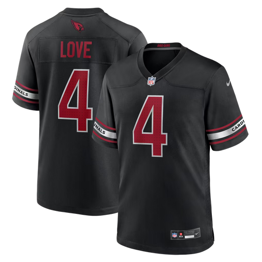Men's Jeremiyah Love Black Alternate Stitched Jersey - Small up to 6XL
