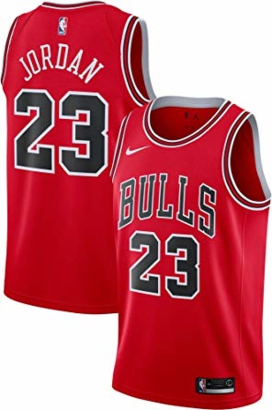 Men's Michael Jordan Red Stitched Jersey - Small up to 6XL