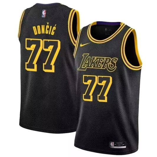 Men's Luka Doncic Black Mamba Stitched Jersey - Small up to 6XL