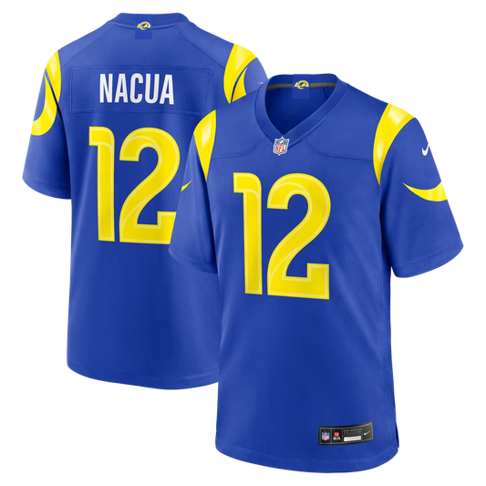 Men’s Puka Nacua Blue Stitched Jersey - Small up to 6XL