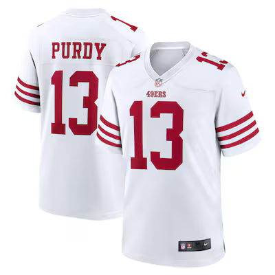 Men’s Brock Purdy White Stitched Jersey - Small up to 6XL