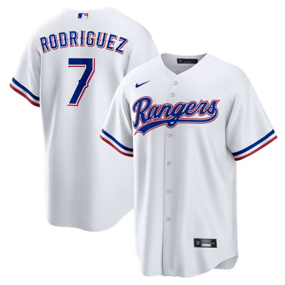 Men's Pudge Rodriguez White Stitched Jersey - Small up to 6XL