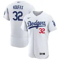 Men’s Sandy Koufax White Stitched Jersey - Small up to 6XL