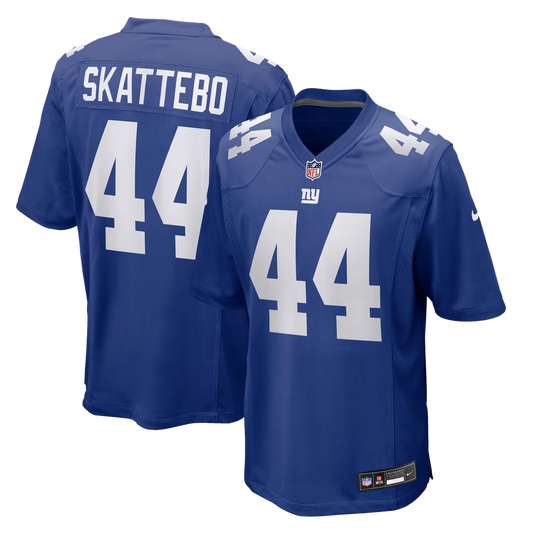 Men’s Cam Skattebo Blue Stitched Jersey - Small up to 6XL