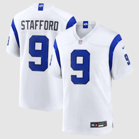 Men's Matt Stafford Fearsome White Stitched Jersey - Small up to 6XL