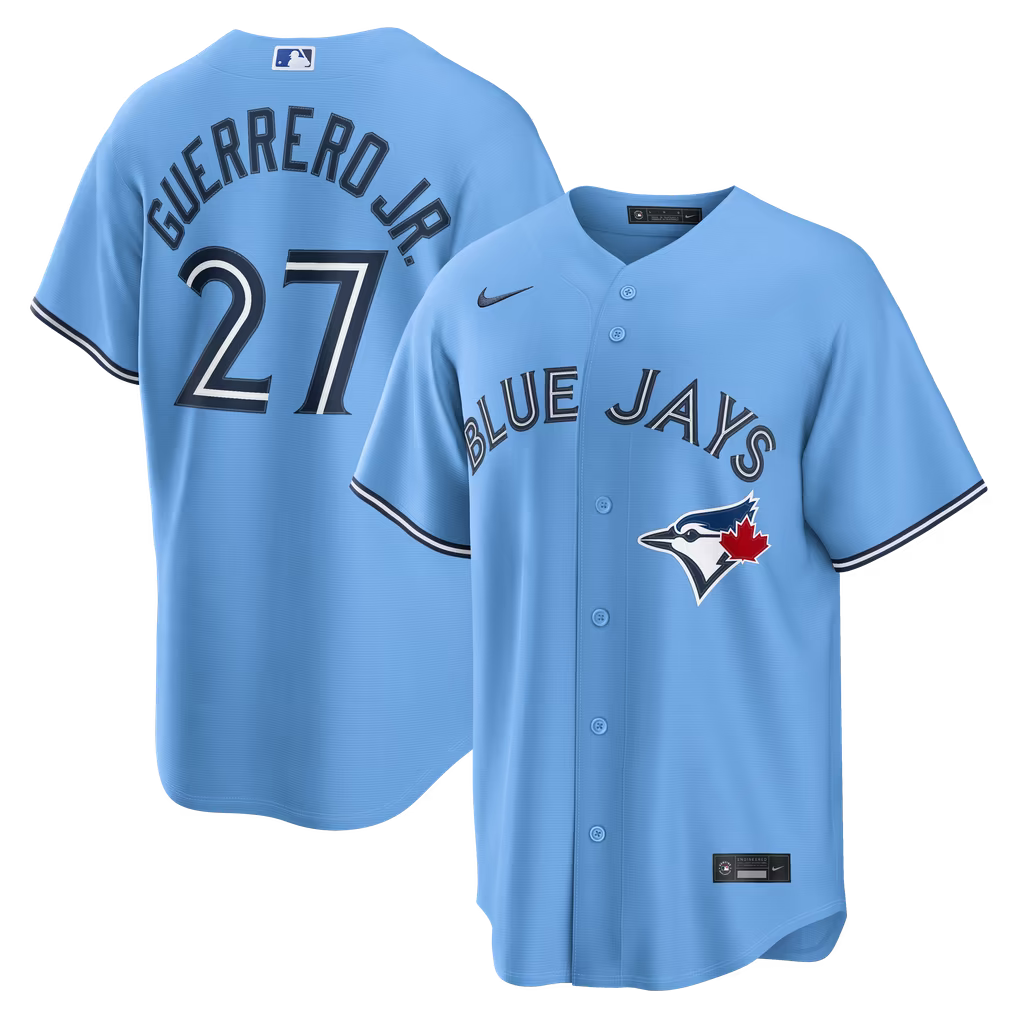 Men's Vlad Guerrero Jr Powder Blue Stitched Jersey