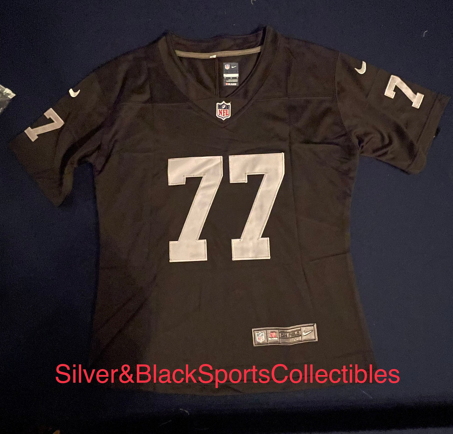 WOMEN’S LAS VEGAS RAIDERS STITCHED JERSEY SIZES S-2XL