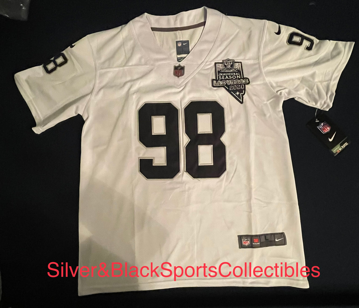 YOUTH UNISEX LAS VEGAS RAIDERS STITCHED JERSEY SIZES S-L